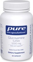 Encapsulations pures Sulfate de glucosamine 1 000 mg Supplément pour le soutien et la mobilité interarmées, la santé du cartilage et les tissus conjonctifs*