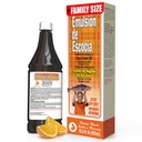 EMULSION DE ESCOCIA Huile de foie de morue, Supplément alimentaire, Vitamines A, B1, D et E, Soutien du système immunitaire, Arôme orange (15.3 Fl Oz/Pack de 1)