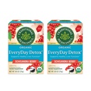 Médicaments traditionnels Detox biologique tous les jours Schisandra Berry Thé à base de plantes, soutient une fonction hépatique saine (16 comte (paquet de 2))