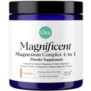 Supplément en poudre complexe de magnésium organique Ora - 4-en-1 Magnésium : Glycinat, Taurat, Malate et Citrate