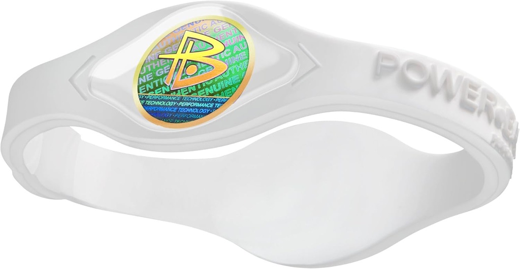 Équilibre de puissance - Le bracelet de performance original (blanc/blanc, grand)