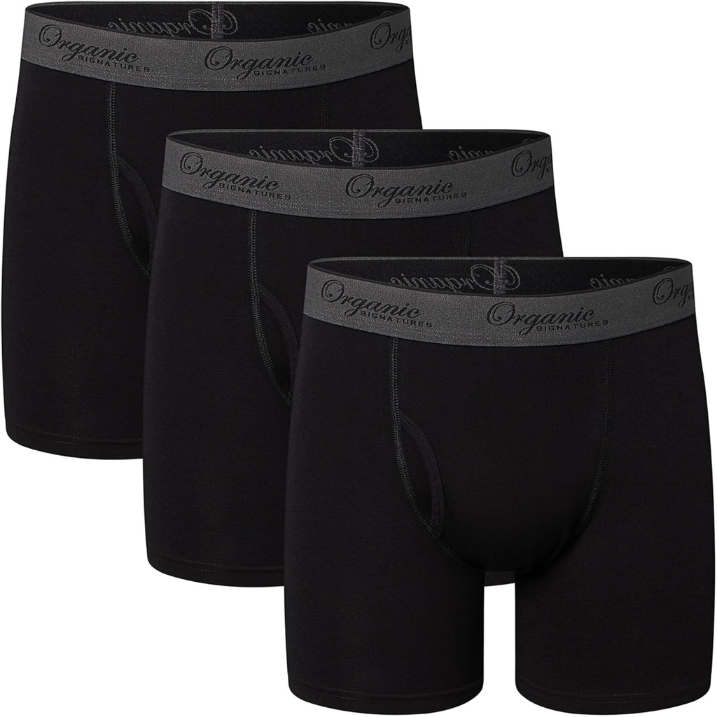 Signatures bio Sous-vêtements Hommes Boxer Slips Cool Soft Stretchy Ethical 3 Pack