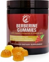 Gommies Berbères Premium 1500mg - Soutien au métabolisme sans sucre avec cannelle Ceylan, chrome, magnésium, zinc et B12-60 Comte