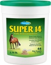 Farnam Super 14 Skin & Coat Supplément santé pour les chevaux, garde les manteaux brillants et le leaming année-round 2,75 livre, 44 jours d'approvisionnement