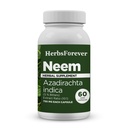Herbsforever Neem Capsules Azadirachta Indica Skin Supplément 60 Vege Capsules
