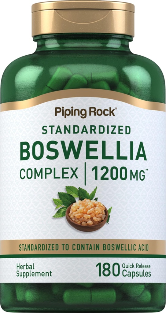 Pipeping Rock Boswellia Extrait Capsules de 180 Count.