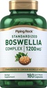 Piping Rock Boswellia Extract Capsules | 1200mg | 180 Count | Herbal Supplement | Standardized Complex | Non-GMO, Gluten Free