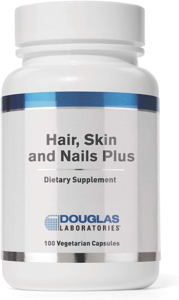 Laboratoires Douglas Cheveux, peau et ongles Plus de vitamines, minéraux et nutriments préparés pour soutenir les cheveux, la peau et les ongles sains 100 capsules