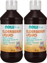 MAINTENANT Suppléments, Elderberry liquide pour les enfants avec Zinc et Astragalus, Immune Support*, 8-Ounce, emballage mai Vary (paquet de 2)