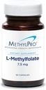 MethylPro L-méthylfolate 7,5 mg - L Methylfolate, supplément de méthylfolate pour les femmes et les hommes, vitamine méthylée B9 (5-MTHF) pour la santé cérébrale, la concentration et le calme - 90 capsules (paquet de 1)