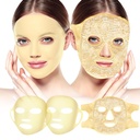 Face Ice Pack et 2 Packs Silicone Masque visage Couverture, Masques surgelés visage plein Hot Cold Face Compresse Ensemble de soins de la peau réutilisable pour les femmes pour le soulagement de l'abondance Beauté Spa Essentiels