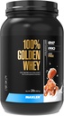 Maxler 100% Golden Whey Protein - 24g de protéines par portion - Premium Whey Protein Poudre pour pré-entraînement - Fast Absorbing Whey Concentrate, Isolate & Hydrolysate Blend - Caramel salé 2 lb
