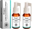 Spray de nettoyage pulmonaire Herbal Lung Détox clair pour les fumeurs
