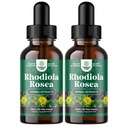 Teinture Rhodiola Rosea de haute puissance - Supplément Rhodiola liquide pour l'énergie de stress et le soutien de l'humeur avec 3% extrait de salidrosides Rosea - végétalien non-OGM et sans alcool (120 portions)