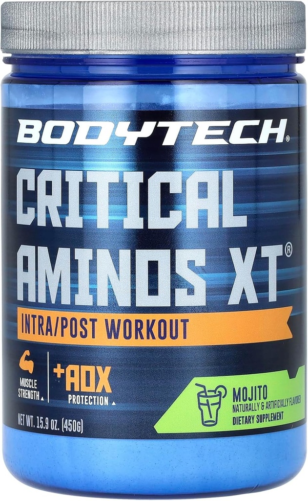 Aminos critiques XT a" Poudre d'entraînement intra/post a" Mojito (15,9 oz./45 portions)