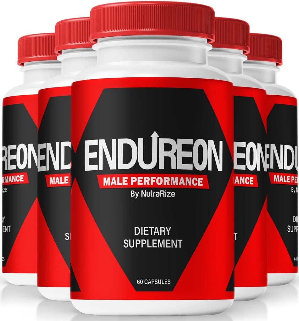 NutraRize (5 Pack) Enduréon Pills – Formule de soutien quotidien avec des ingrédients de qualité supérieure pour aider à soutenir les hommes Énergie, performance et bien-être quotidien