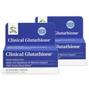 Terry naturellement clinique Glutathion - Antioxydant pour une absorption élevée - Supplément alimentaire avec L-Glutathion - Supplément végétalien pour soutenir la santé des cellules - 60 comprimés à fusion lente (paquet de 2)