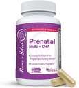 Mama's Select Prenatal Vitamins for Women with Iron, Vitamin D, DHA and More for Pregnant Women, Methyl Folate Safe for MTHFR - Gentle on Stomach, 60 Veggie Capsules