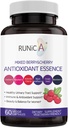 6in1 Antioxidant Supplement for Women with Cranberry, Grape Seed & Berry Blend | Nutritional Complex-Skin, Healthy Aging, Immune & Urinary Tract Support | Vegan Capsules
