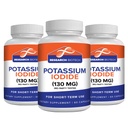 Max-Bio Potassium Iodide 130mg Capsules - 180 Compte - Supplément alimentaire pour le soutien et la protection de la thyroïde