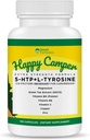 Soyez heureux, 120 Capsules végétariennes, Sérotonine et Booster Dopamine avec Co-Facteurs, 5-HTP, L-Tyrosine, Magnésium, Extrait de Thé Vert, Cuivre, Zinc, Vitamine C, Vitamine B9, Vitamine B6