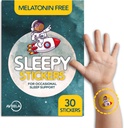 Stickers AVEELA Sleepy Mélatonine Gratuite pour Enfants et Adultes (30 Pack) Patchs de sommeil pour Enfants, Naturel et Sans Sucre.