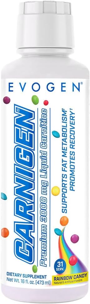 Evogen Carnigen Premium L Carnitine Liquide – L Carnitine 3000 Supplément L Carnitine pour le métabolisme et la récupération des graisses