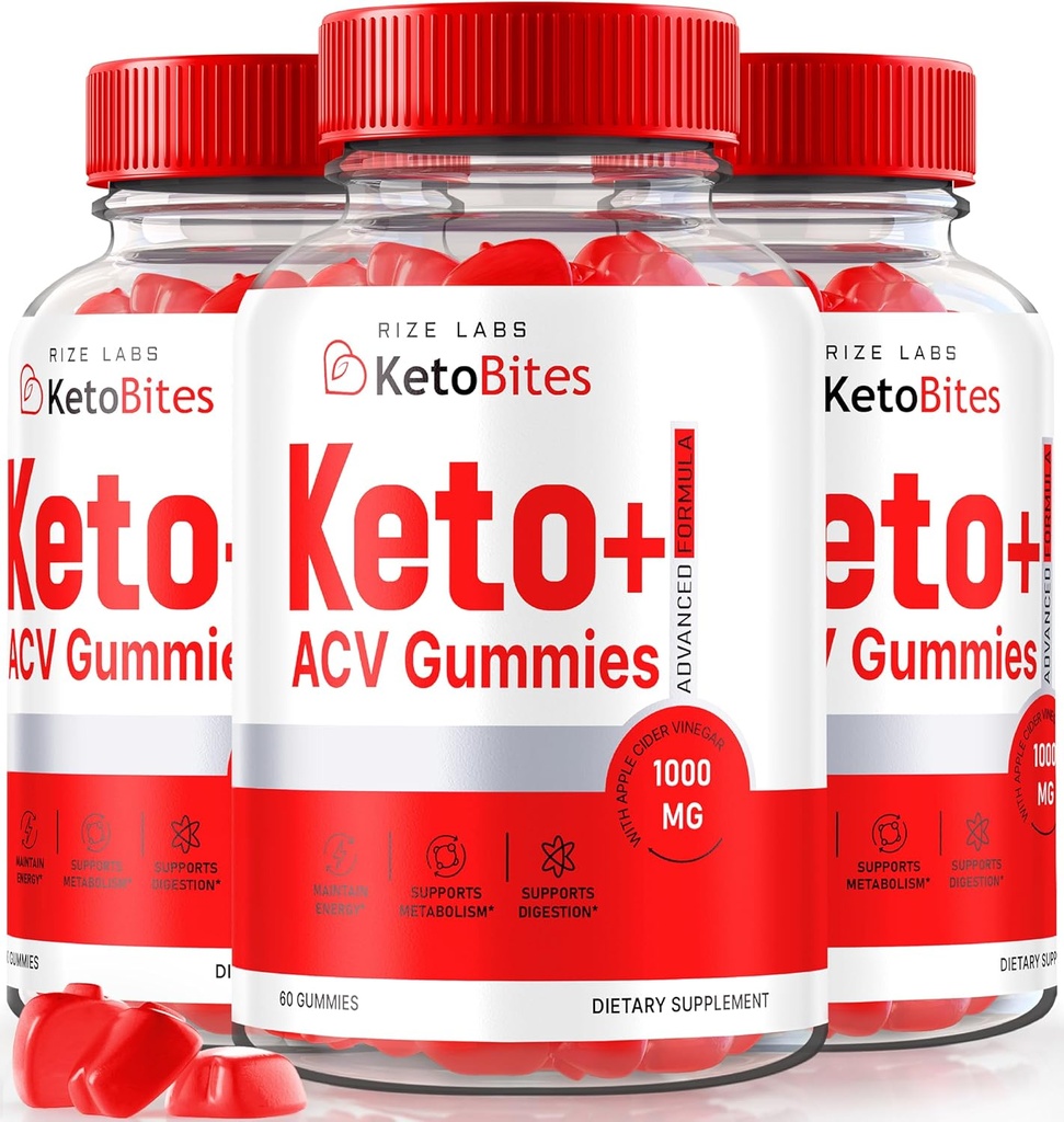 les laboratoires de taille - Keto Bites ACV Gummies pour la perte de poids avancée, Supplément de vinaigre de cidre de pomme tout naturel (180 Gummies)
