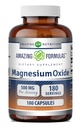 Formules étonnantes Supplément à l'oxyde de magnésium : 500 Mg par service 180 capsules non-OGM