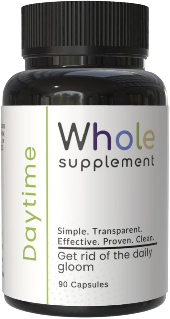 Jour Nootropique Soutien quotidien naturel - Clarté cérébrale, santé cérébrale, focus, humeur et énergie - Lions Mane, Ashwagandha, Même, Passion Flower – Profitez de votre journée!