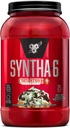 BSN Syntha-6 Poudre de protéines de lactosérum, crèmerie à pierre froide - menthe de menthe chocolat au chocolat Arôme, caséine micellaire, poudre de protéines de lait isolat, 25 portions