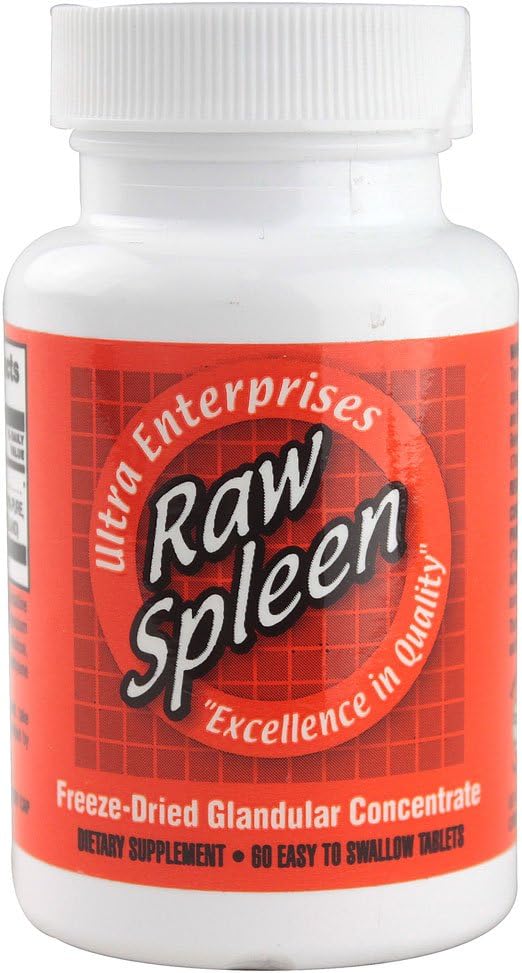 Ultra Glandulaires Ultra Raw Spleen 200Mg 60 Tab2