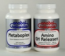 Anabol Naturals Meta GHR Stack: Métaboplex 120 capsules, 600 mg et Amino GHReleasers120 capsules, 800 mg