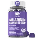 Mélatonine Gommies 10mg 20mg pour les adultes, Force supplémentaire avec L-Theanine, Ashwagandha, Magnésium, Turmeric, GABA, Lemon Baume et Chamomile pour soutenir le rythme circadien de la santé, parfum de raisin végétalien