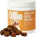 Ollie Dog Skin & Coat Supplement, Soothes Irritated Skin, Promotes Healthy & Shiny Fur & Coat, 60 Comte Appx.