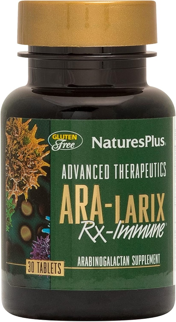 NaturesPlus Thérapeutique avancée Ara-6 Rx Immune Santé - 30 comprimés - Hypoallergénique, sans gluten, végétarien - 30 portions