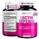 GOBIOTIX Lectine Defense - Supplément de bloqueur de lectine pour le museau avec MSM et enzymes digestives - Aides à la santé intestinale pour les femmes et les hommes - Non-OGM + Sans gluten - 60 Capsules (1)