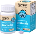 Les enfants de Renzo probiotiques, probiotiques dissolvables pour la santé digestive et le soutien immunitaire, 60 comprimés sucrés aromatisés