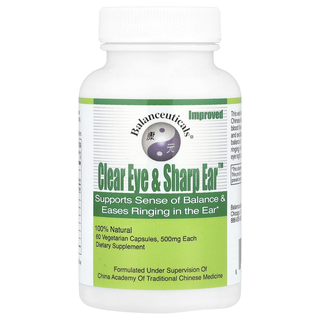 Net Eye & Sharp Ear Dietary Supplement Capsules, 500 mg, 60 Compte de bouteille