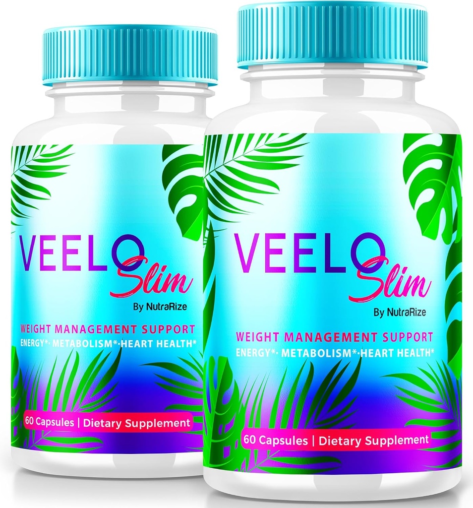 (2 Pack) VeeloSlim, Veelo Slim Capsules avancées de perte de poids, supplément kéto Premium, toutes les pilules de soutien kéto naturelles, formule kéto VeeloSlimming, commentaires officiels de VeeloSlimmer (120 Capsules)