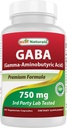 Meilleurs naturels Gaba 750 mg 100 Veggie Caps