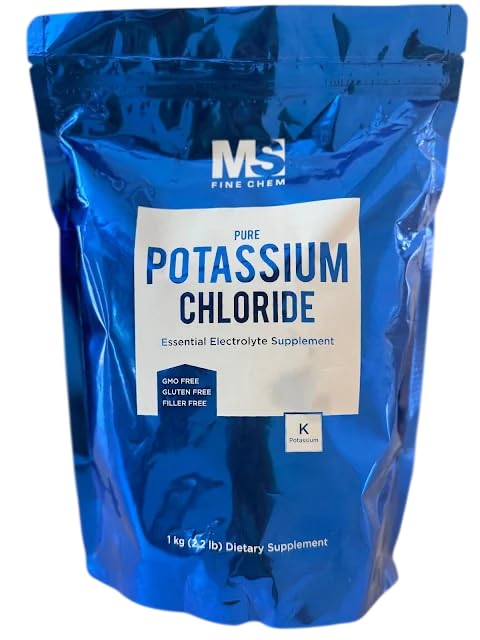 Poudre de chlorure de potassium, 1 KG/2.2lb(35 Ounce)