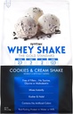 Syntrax Nutrition Shake Whey, froid filtré et non dénaturé mélange de poudre de protéines de lactosérum, biscuits et crème Shake, 2 lbs, vrais morceaux de cookies