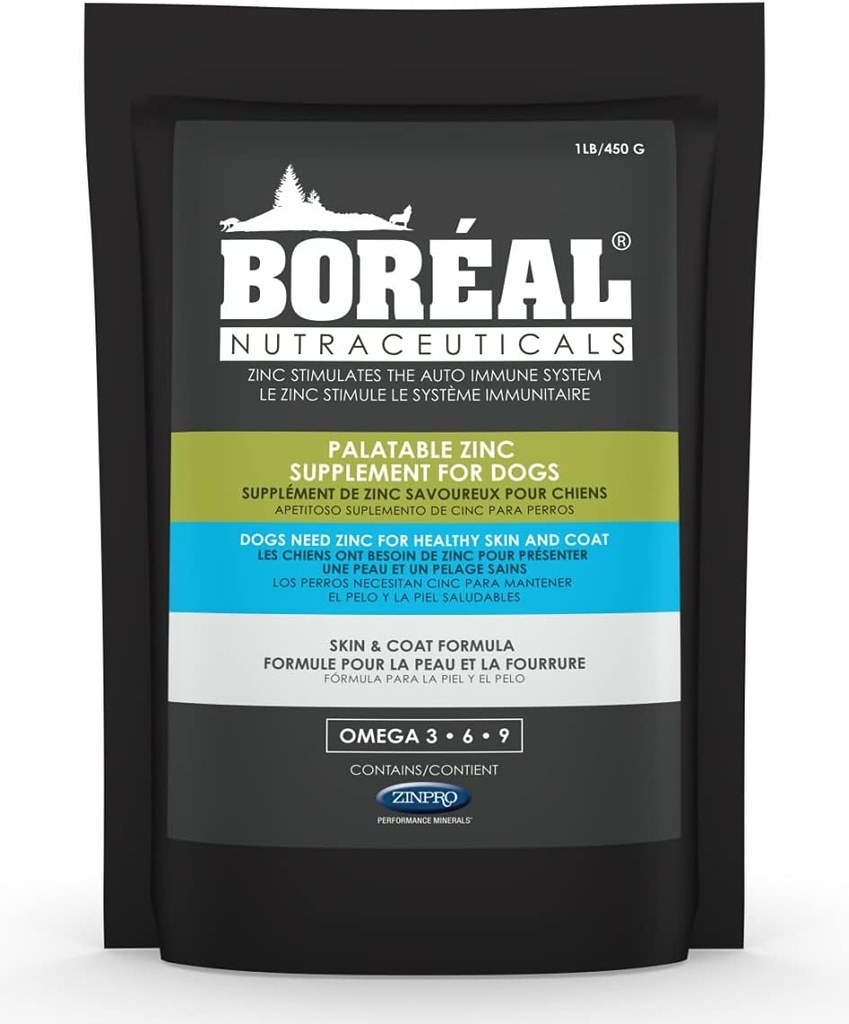 Boréal Palatable Zinc Supplement for Dogs 16 oz Re-Sealable Bag