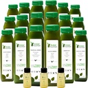 Nettoyer le jus vert 5 jours par Fontaine crue, tous naturels crus, Détox végétalien, jus pressé froid, 30 bouteilles 12oz, 3 coups de gingembre