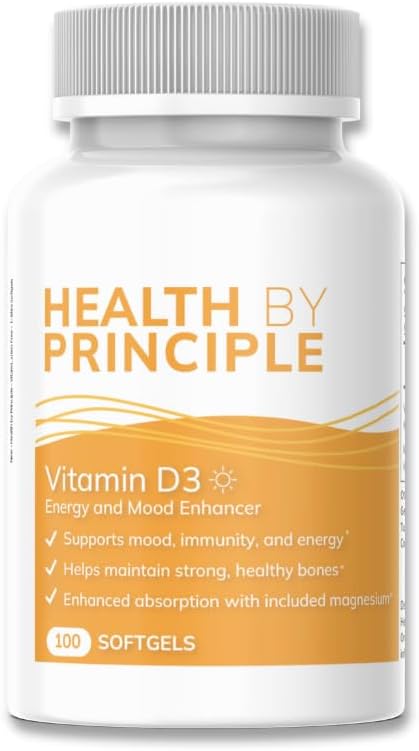 Vitamine D3 - pour le soutien immunitaire, la santé osseuse, le soutien cognitif - naturel, biologique, non-OGM, sans gluten - 100 softgels