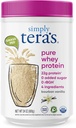 Poudre de protéines pures de tera - Poudre de protéines pures de fourneau, propre, sans édulcorants artificiels, sans OGM, sans casher, sans rBGH, sans soja - 24 Oz