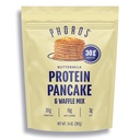 Mélange de crêpes protéiques et de gaufrettes protéinées par Phoros Nutrition, 30g de protéines, faible teneur en glucides, haute teneur en protéines, céto-friendly, protéines de lactosérum, avoine à grains entiers, pancakes de blé entier, juste ajouter de l'eau (lait de beurre)