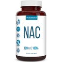 Supplément NAC (N-acétyl Cysteine) - Soutien aux antioxydants à 1000 mg - Promotion de la santé du foie et de la désintoxication - Améliore la santé pulmonaire et immunitaire - Capsules végétales - 120 Compte - 60 portions