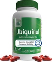 Santé Thru Nutrition Ubiquinol 100mg 60 Softgels comme Kaneka QH Réduit CoQ-10.